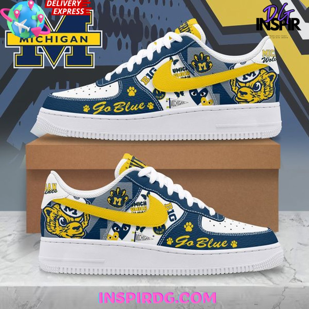 Michigan Wolverines Go Blue Limited Edition Air Force 1