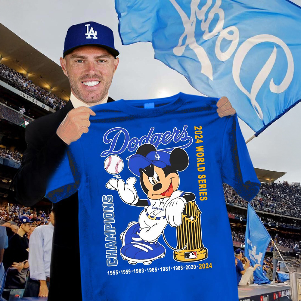 Mickey Dodgers World Series Shirt Champions 2024 Los Angeles Dodgers T-Shirt Baseball Oregontrailrvpk Shirt