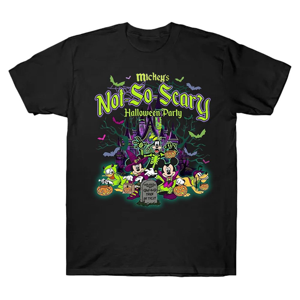 Mickey's Not So Scary Halloween Party 2024 Shirt Halloween Gifts For Mickey Lovers Oregontrailrvpk Shirt