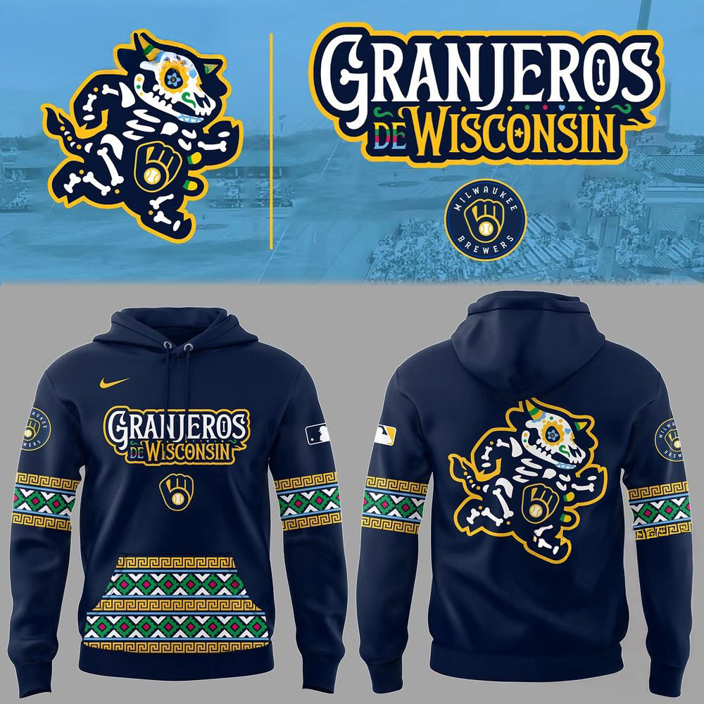 Milwaukee Brewers Baseball Granjeros De Wisconsin 2025 3D Hoodie Cool Baseball Gifts