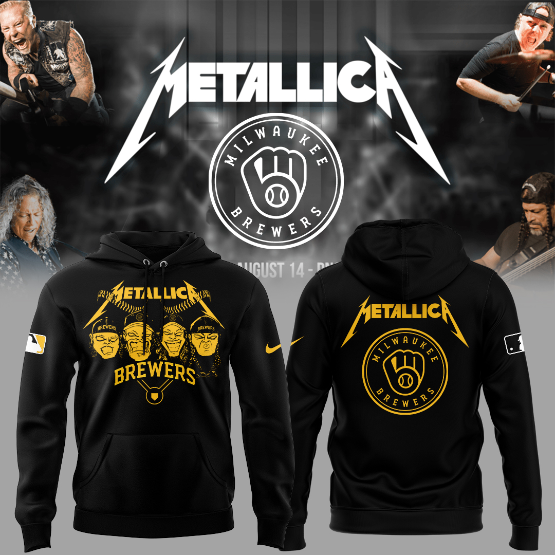 Milwaukee Brewers Baseball Metallica Night Hoodie Unique Baseball Gifts