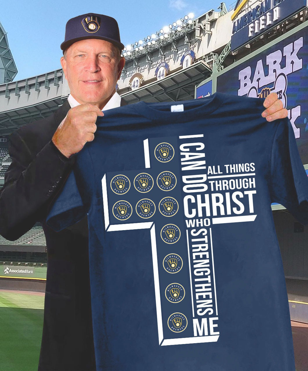 Milwaukee Brewers Faith T-Shirt I Can Do All Things Through Christ Who Strengthens Me Gifts Oregontrailrvpk Shirt