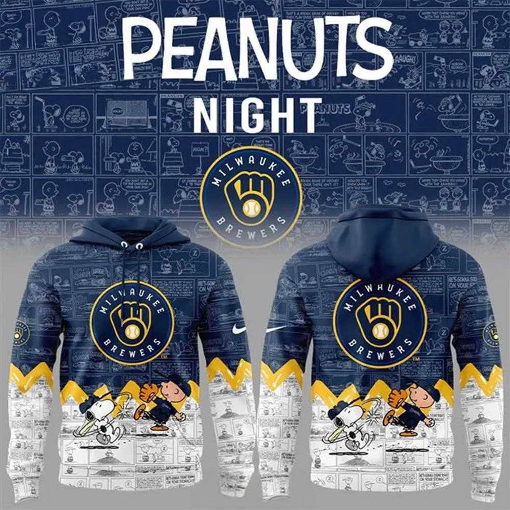 Milwaukee Brewers Peanuts Snoopy Hoodie Presents For Hockey Fans