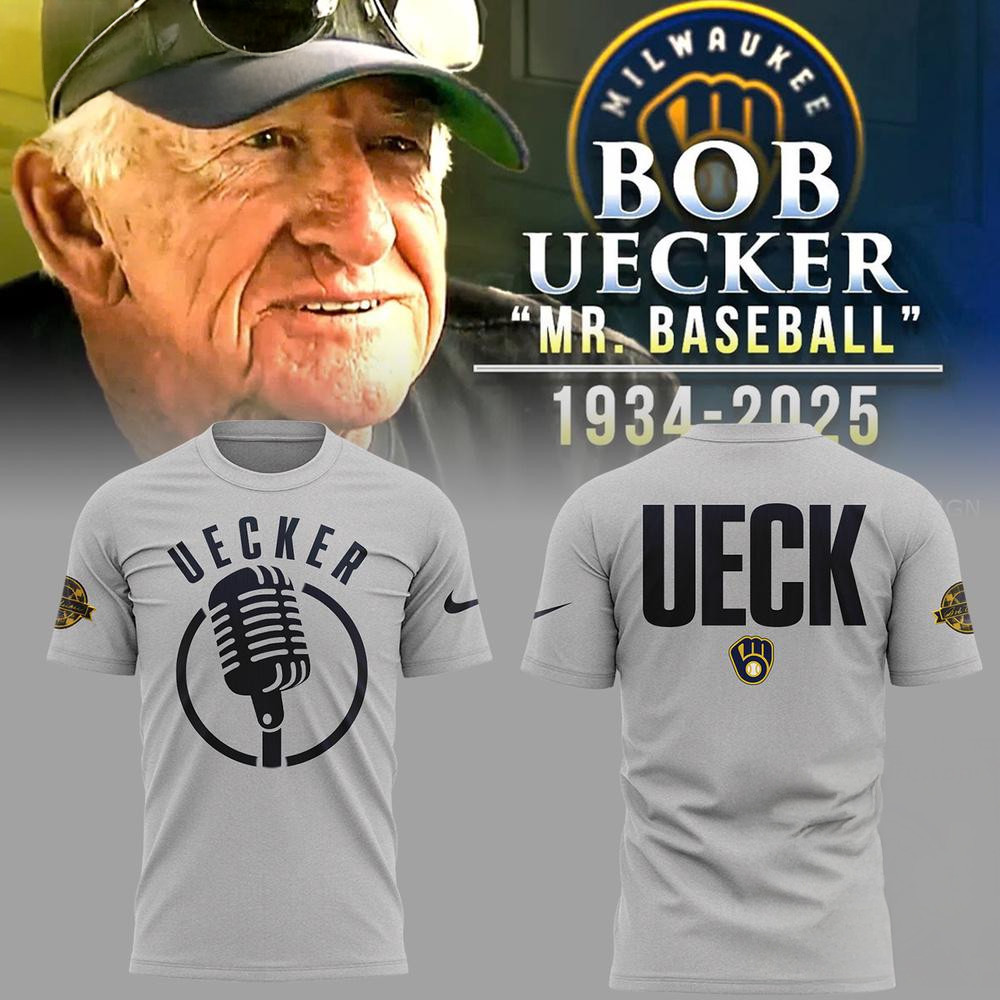 Milwaukee Brewers Remembering Bob Uecker Mr. Baseball T-Shirt For Grandpa Oregontrailrvpk Shirt