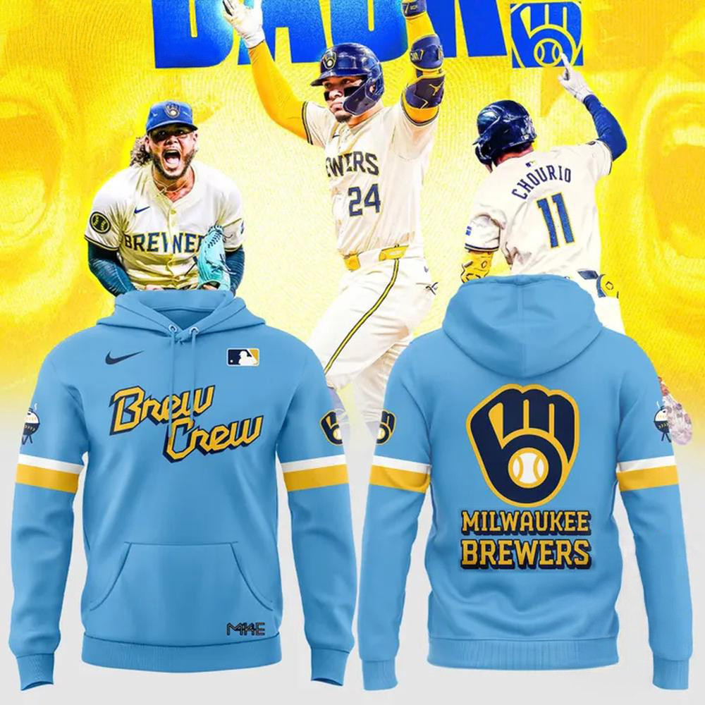 Milwaukee Brewers Special New Blue City Connect Hoodie Presents