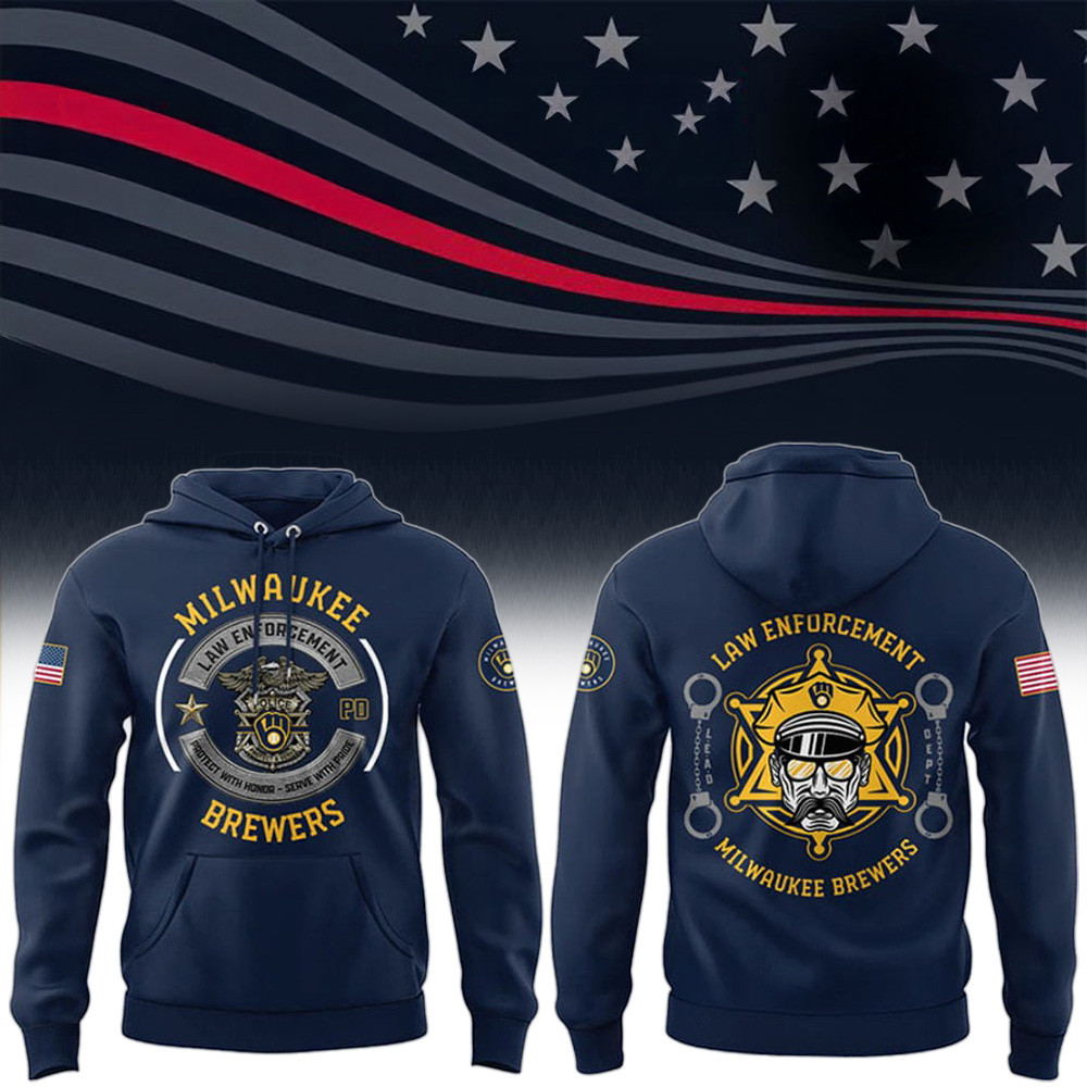 Milwaukee Brewers x Law Enforcement Appreciation Day 2025 Shirt Brewers Hoodie