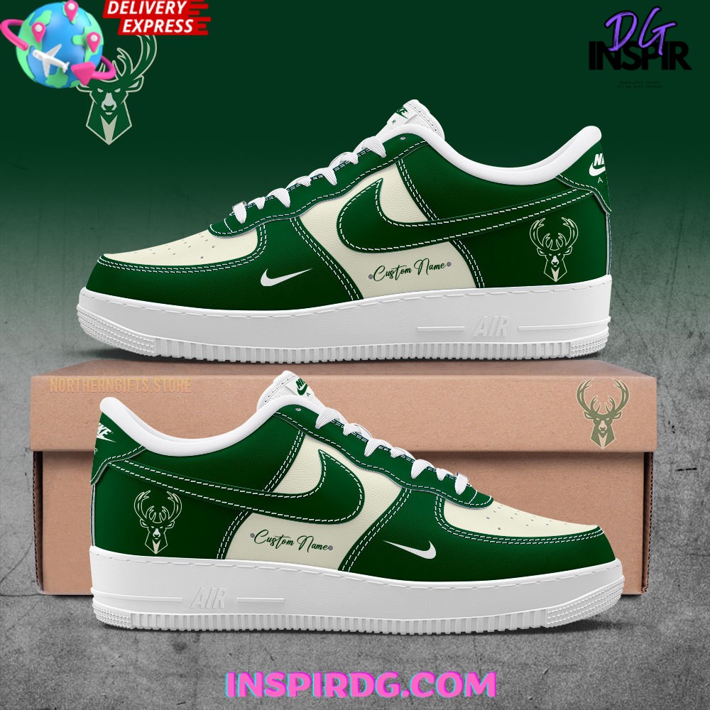 Milwaukee Bucks x Custom Name Air Force 1