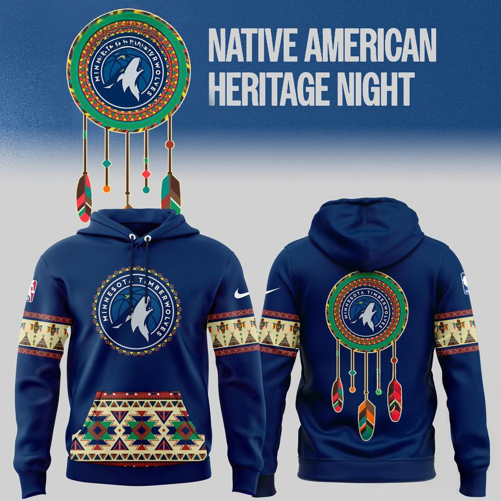 Minnesota Timberwolves Native American Heritage Hoodie Basketball