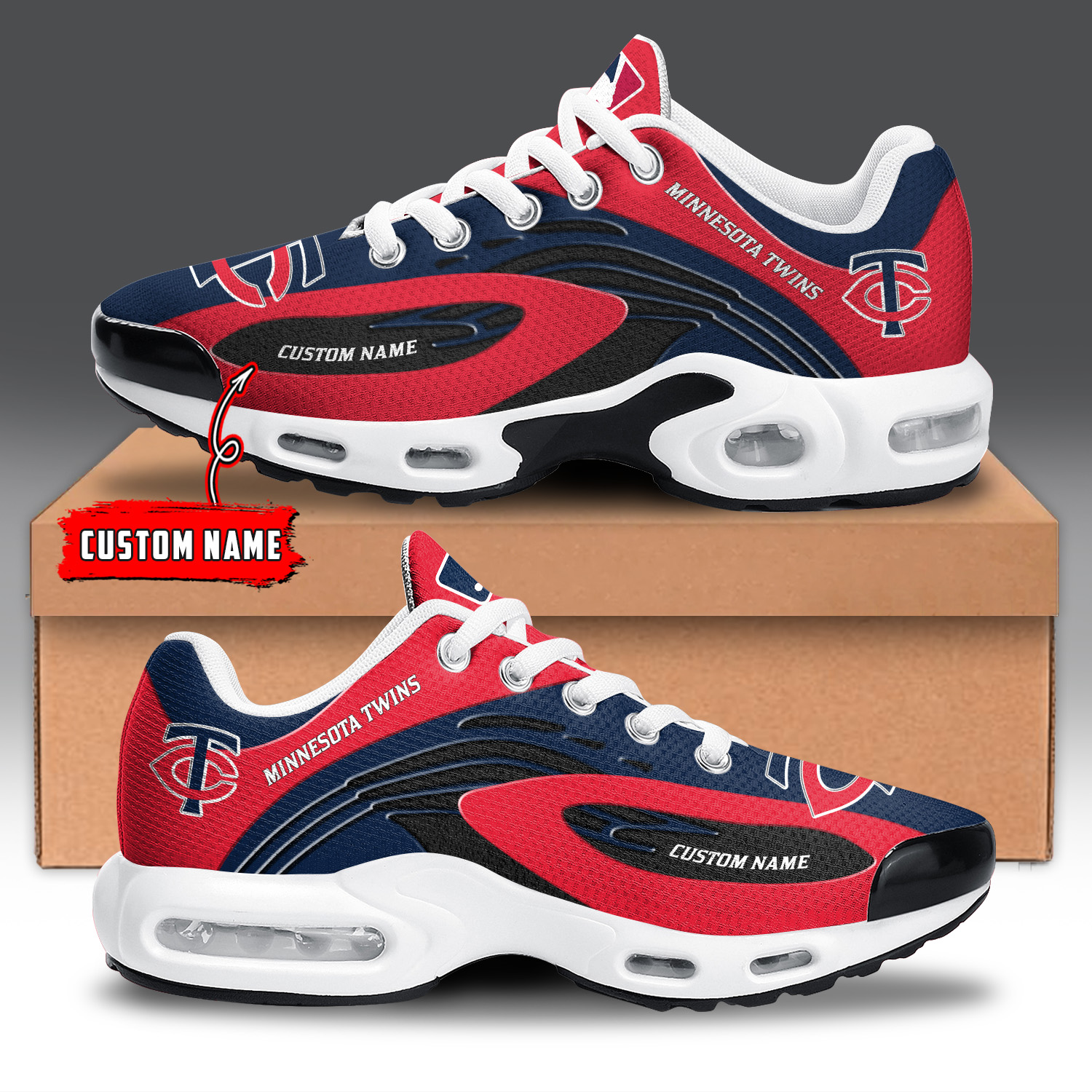 Minnesota Twins Air Max Plus Shoes Sneakers For Men And Women