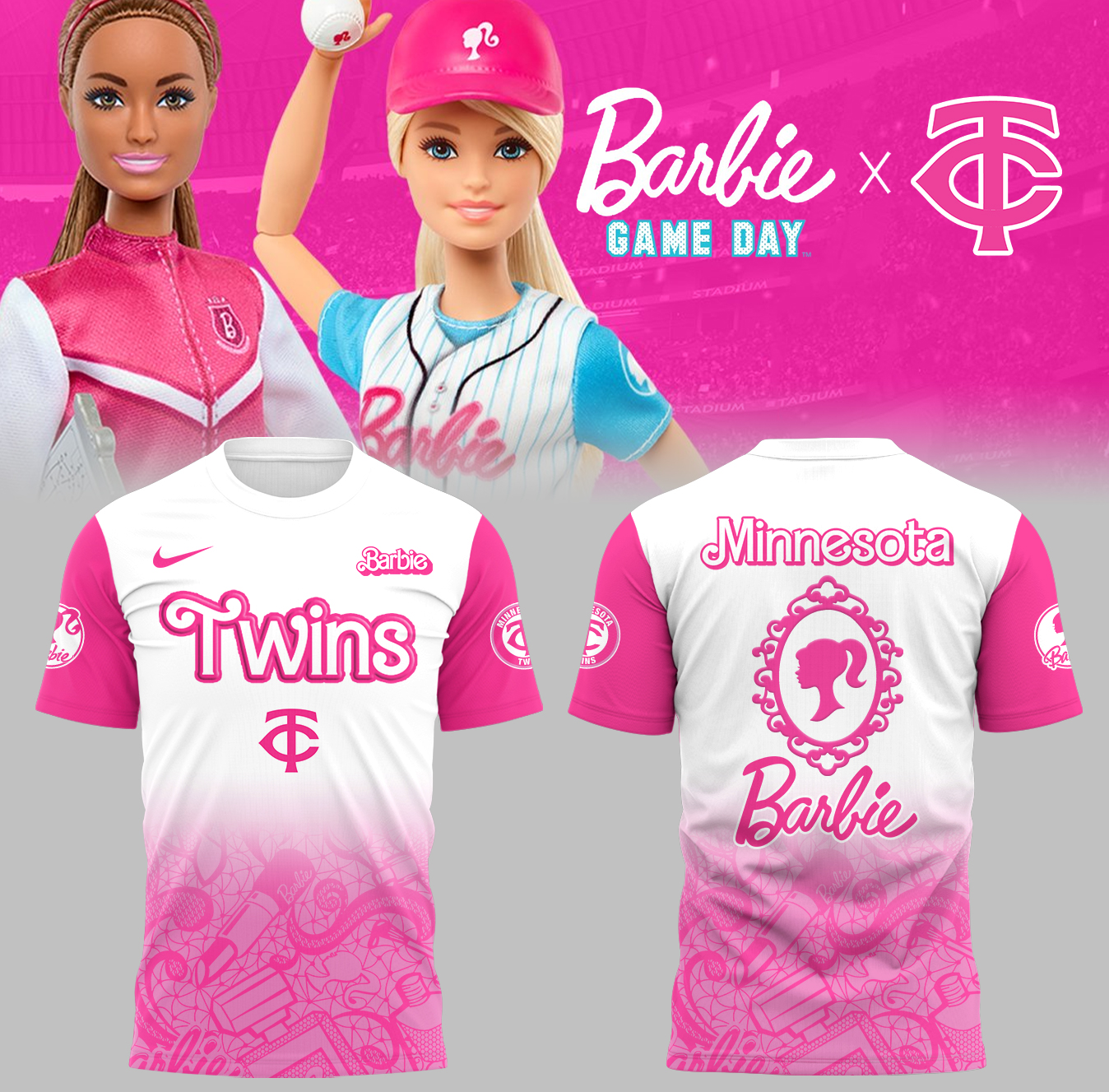 Minnesota Twins Baseball Barbie Night T-Shirt Baseball Coach Gift Ideas Oregontrailrvpk Shirt