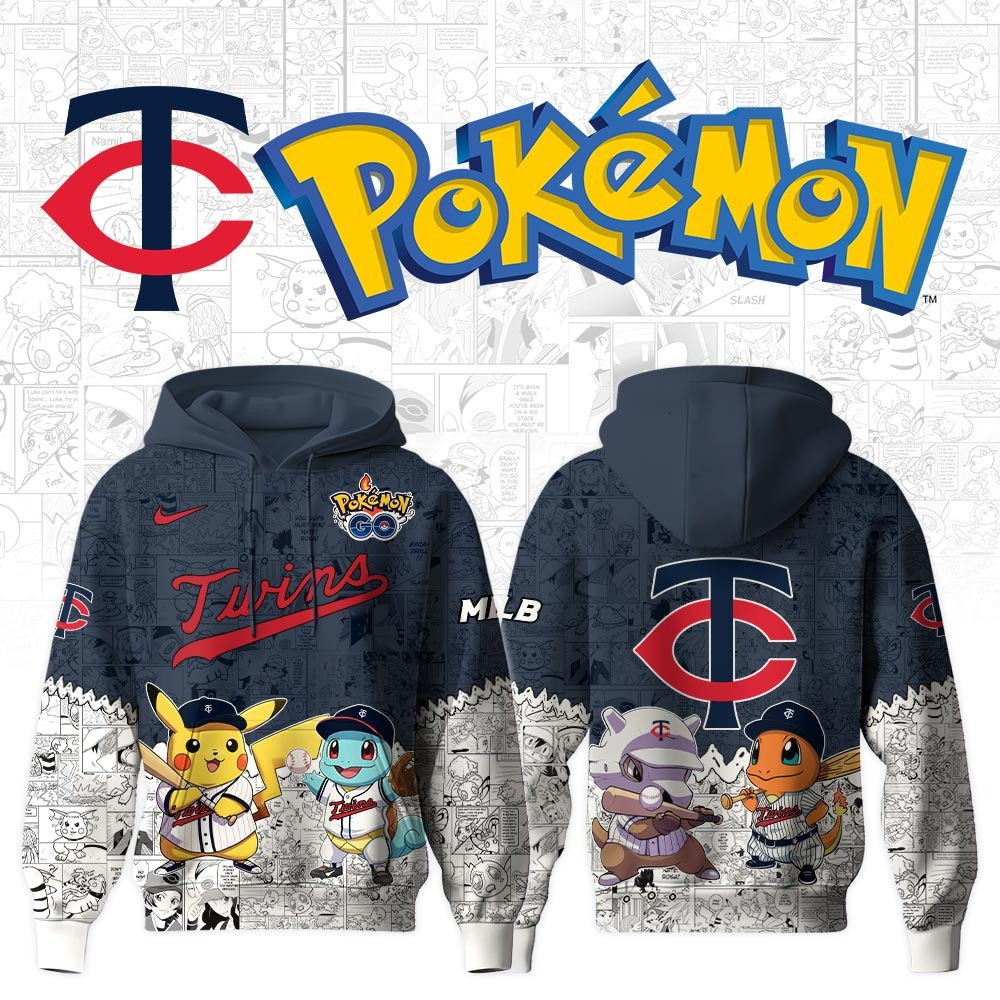 Minnesota Twins X Pok mon Go Hoodie MLB Fan Merch For Him Her
