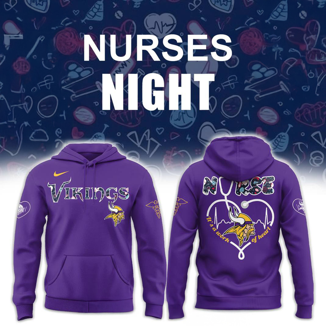 Minnesota Vikings Nurses Appreciation Special Hoodie Gift For Minnesota Vikings Fans