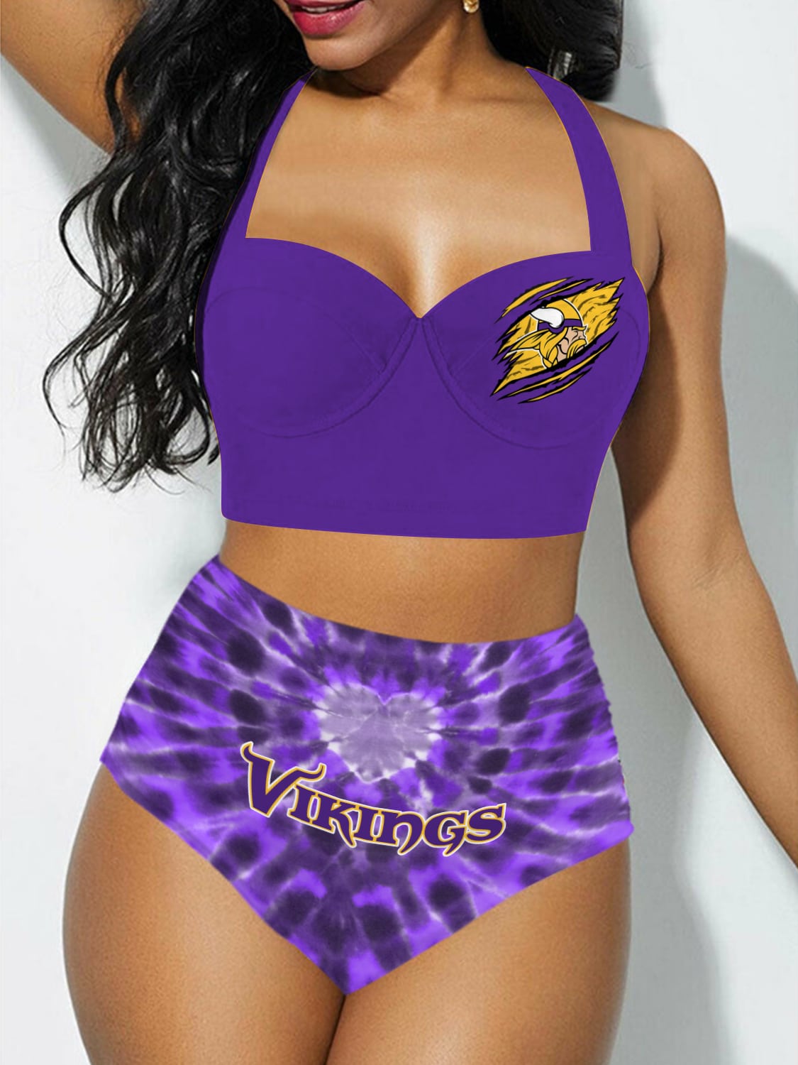 Minnesota Vikings Sexy Print Bikini Swimsuit St2269