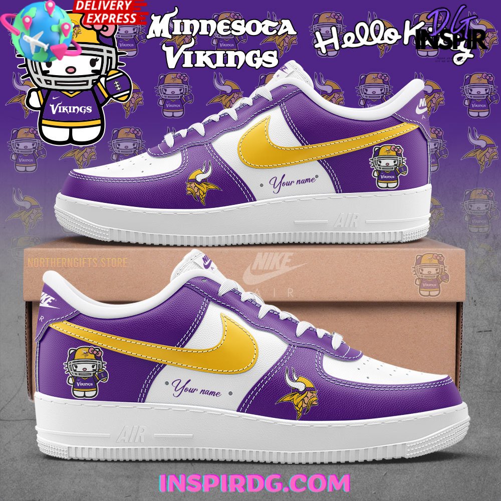 Minnesota Vikings x Hello Kitty Air Force 1