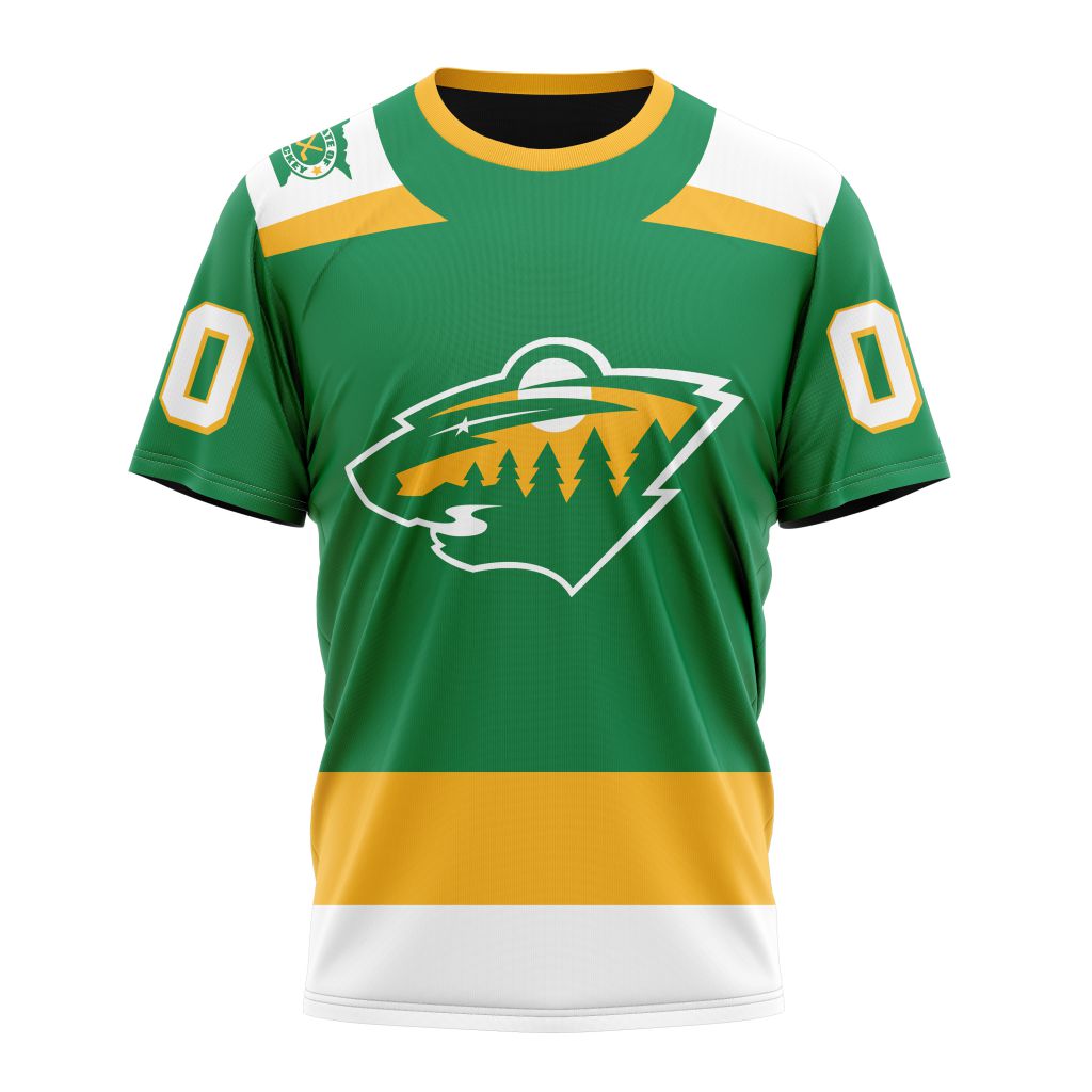 Minnesota Wild 2023-24 Alternate Kits Personalized Name And Number T-Shirt Oregontrailrvpk Shirt
