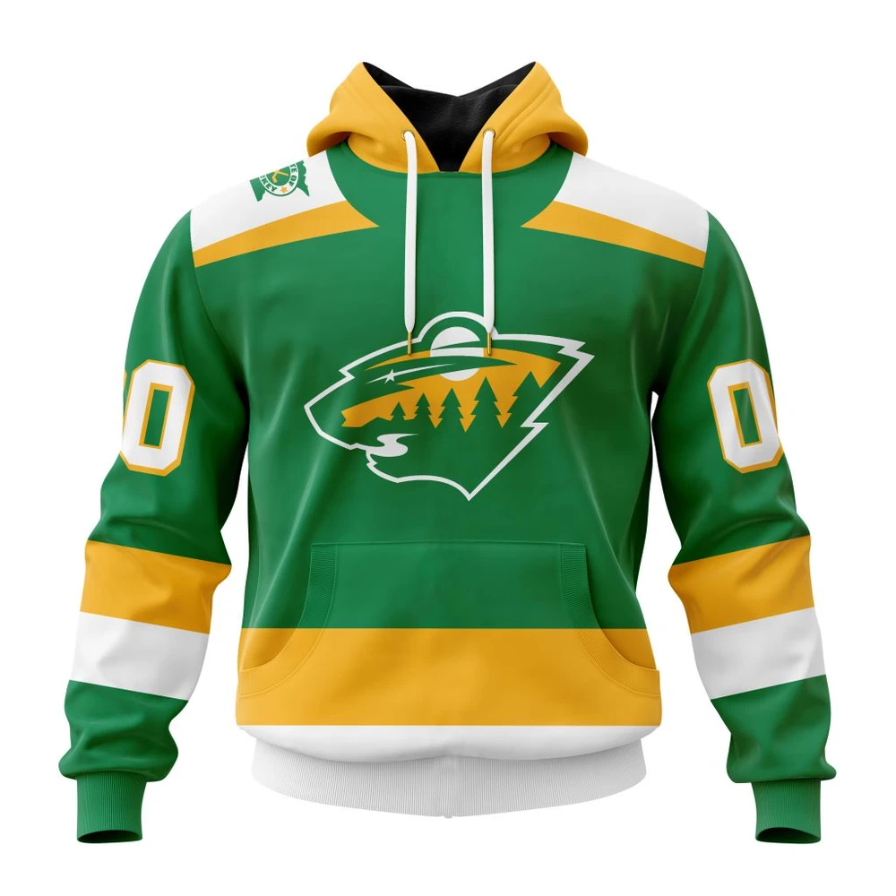 Minnesota Wild -24 Alternate Kits All Over Print Hoodie Style 12475