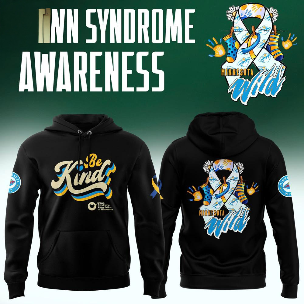 Minnesota Wild Down Syndrome Awareness Special Edition Hoodie Great Gifts For Hockey Fans