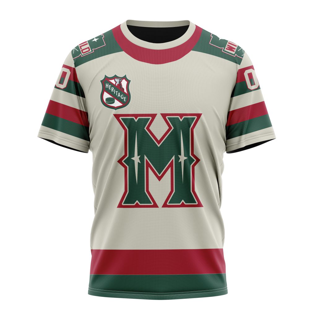 Minnesota Wild Personalized Heritage Design 01 Personalized Name And Number T-Shirt Oregontrailrvpk Shirt