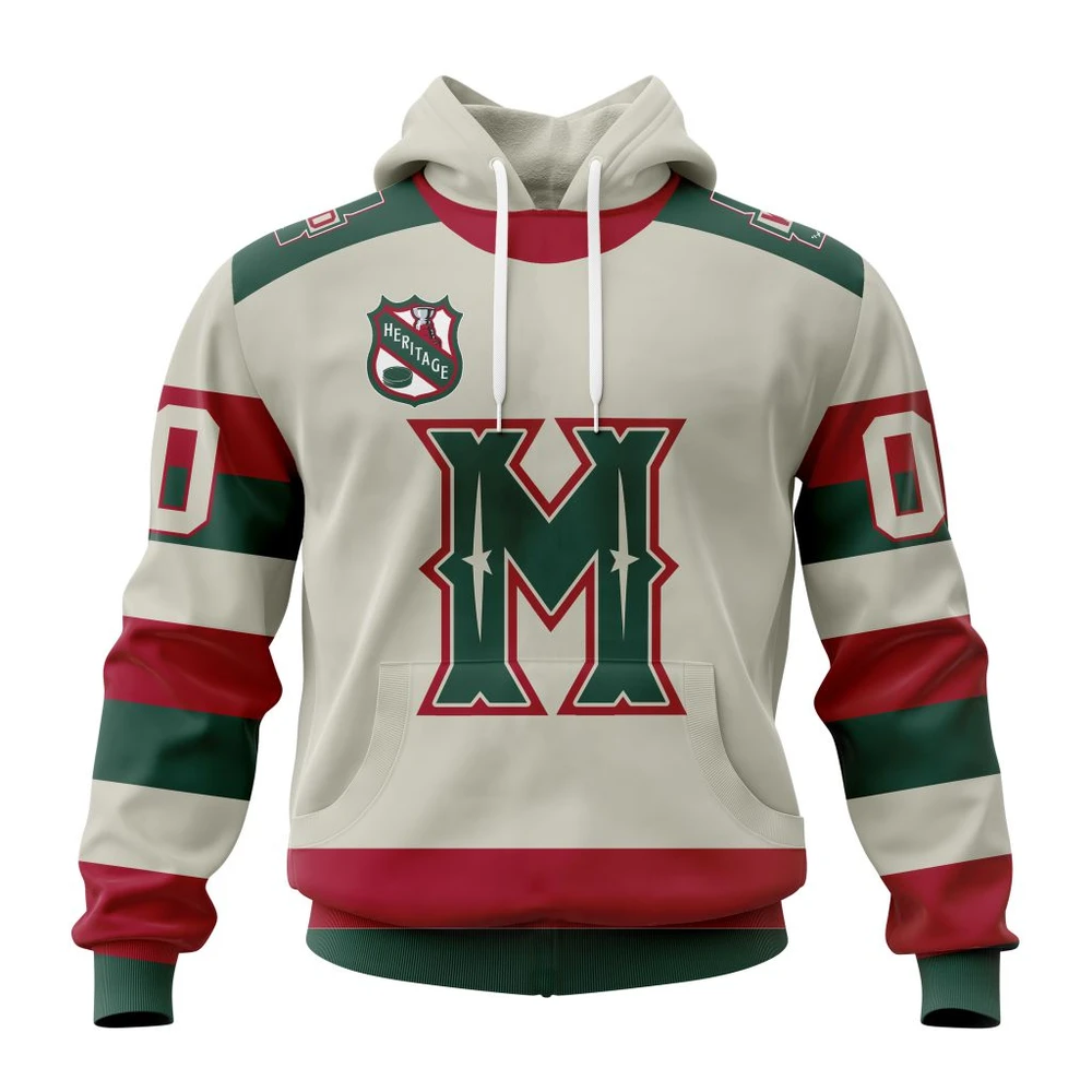 Minnesota Wild Personalized Heritage Design All Over Print Hoodie Style 47885