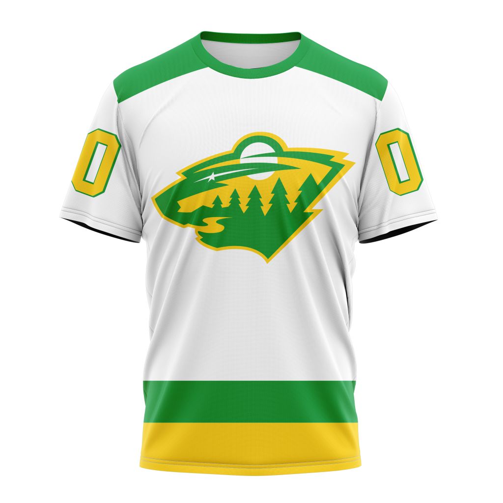 Minnesota Wild Personalized Reverse Retro Design Personalized Name And Number T-Shirt Oregontrailrvpk Shirt