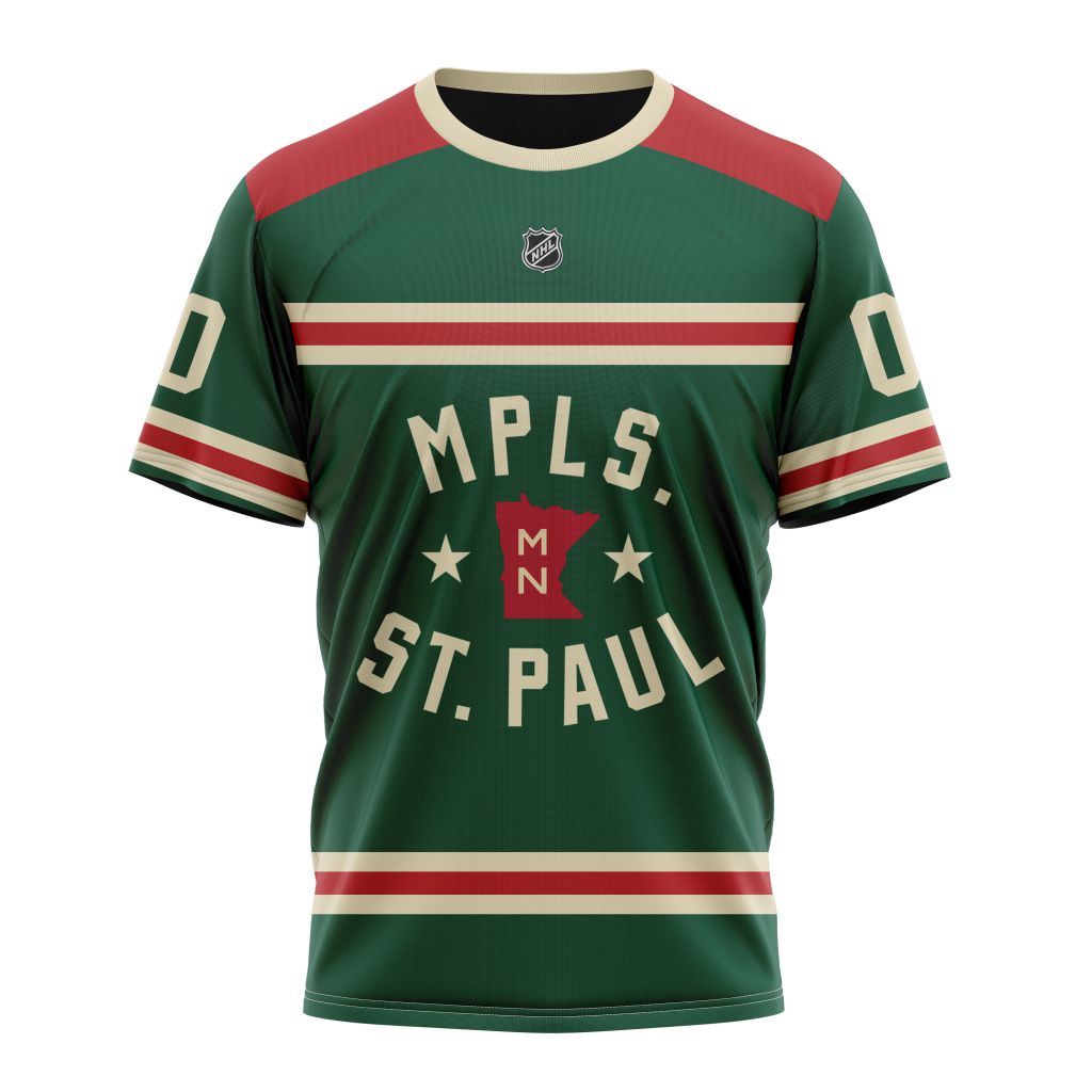 Minnesota Wild Personalized Winter Classic Design Personalized Name And Number T-Shirt Oregontrailrvpk Shirt