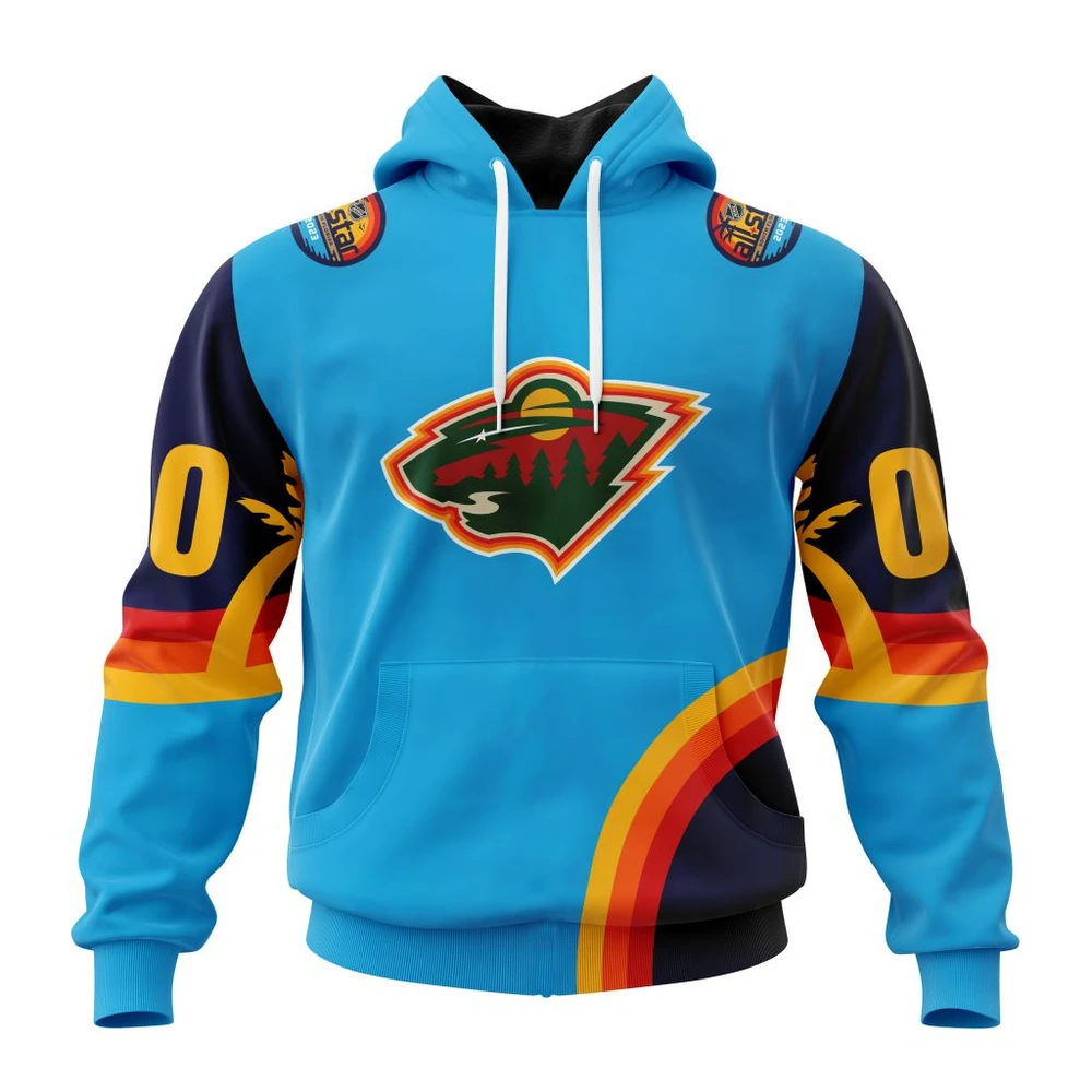 Minnesota Wild Special All-Star Game Design With Atlantic Ocean All Over Print Hoodie Style 69572