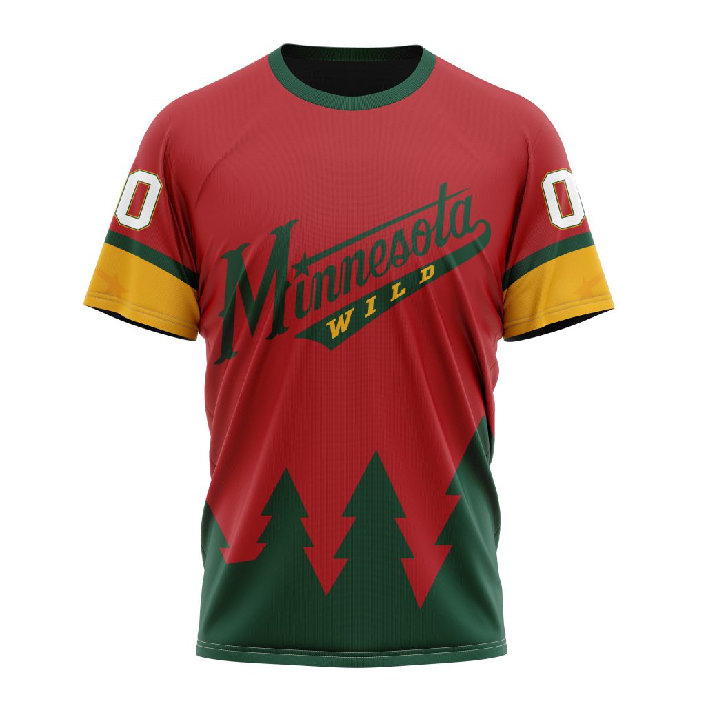 Minnesota Wild Special Bold Design 02 Personalized Name And Number T-Shirt Oregontrailrvpk Shirt
