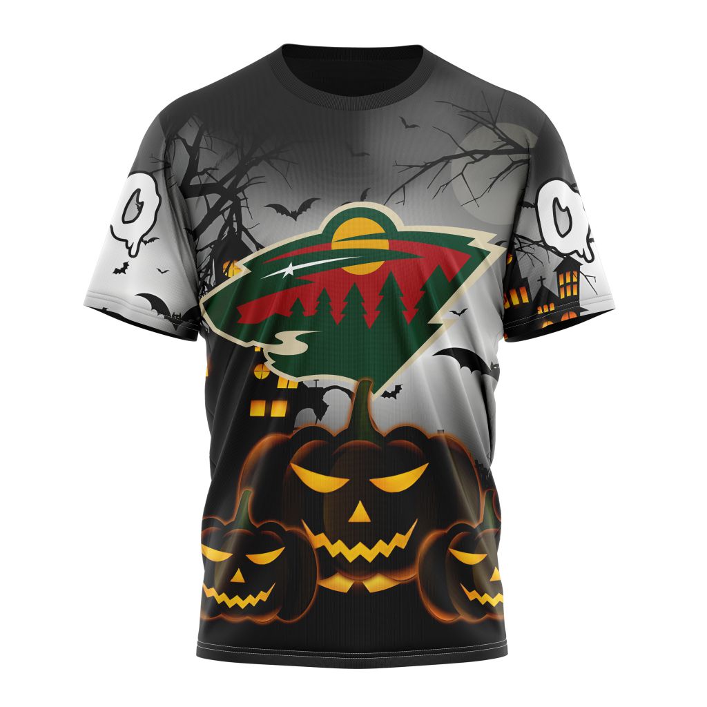 Minnesota Wild Special Design For Halloween Personalized Name And Number T-Shirt Oregontrailrvpk Shirt