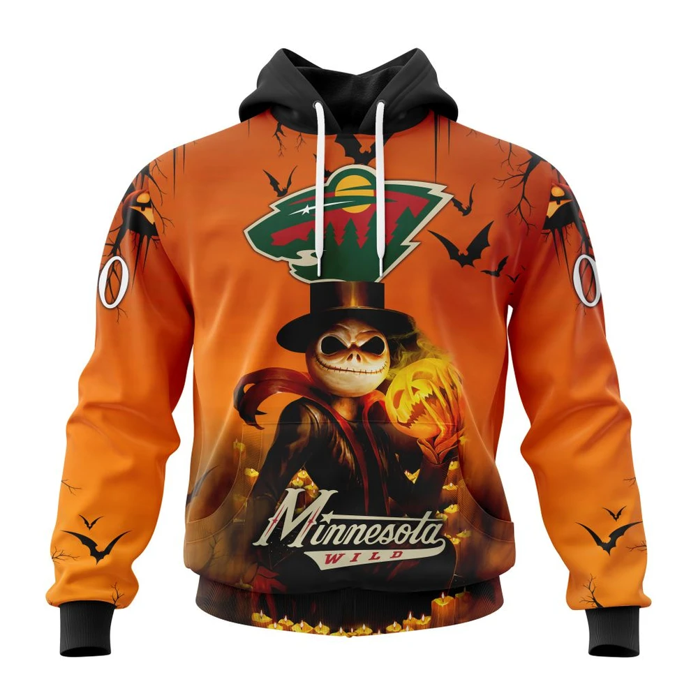 Minnesota Wild Special Halloween Concepts All Over Print Hoodie Style 73108