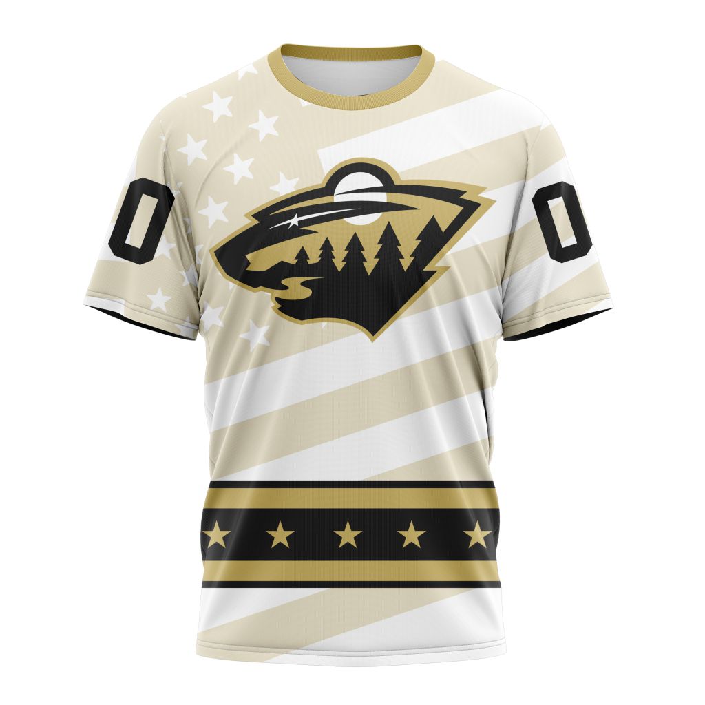 Minnesota Wild Special Military Appreciation Design 01 Personalized Name And Number T-Shirt Oregontrailrvpk Shirt