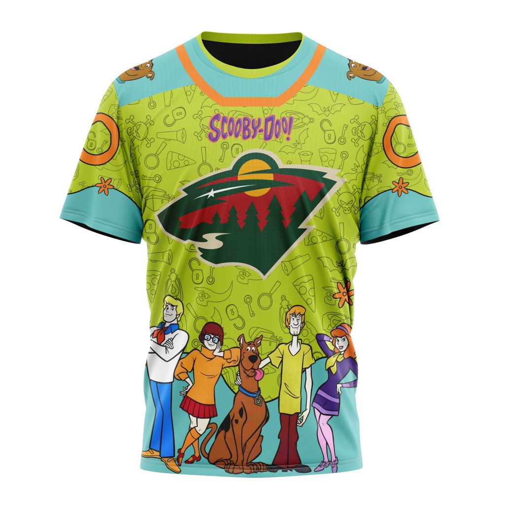 Minnesota Wild Special Scooby Doo Design 01 Personalized Name And Number T-Shirt Oregontrailrvpk Shirt