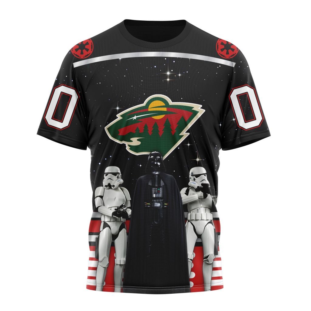 Minnesota Wild Special Star Wars Design May The 4th Be With You Personalized Name And Number T-Shirt Oregontrailrvpk Shirt