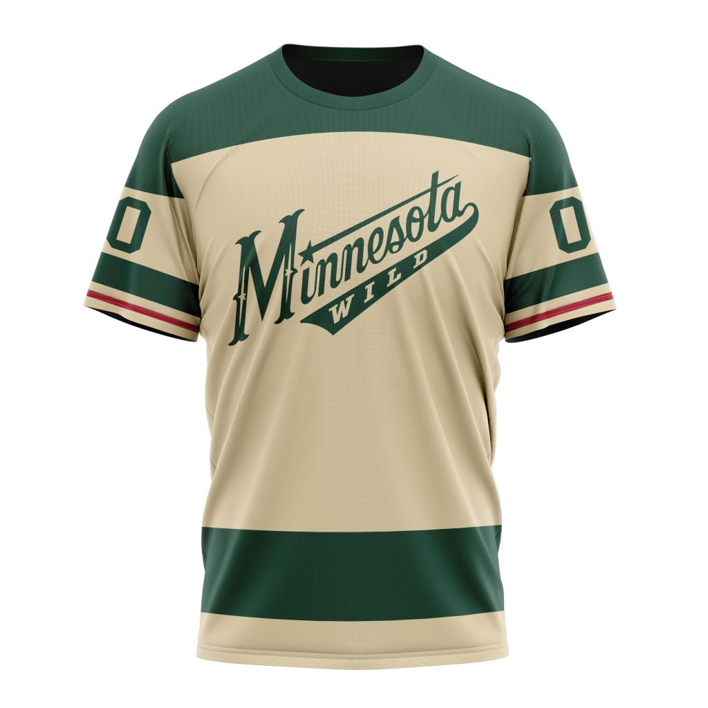 Minnesota Wild Special Throwback Design 01 Personalized Name And Number T-Shirt Oregontrailrvpk Shirt