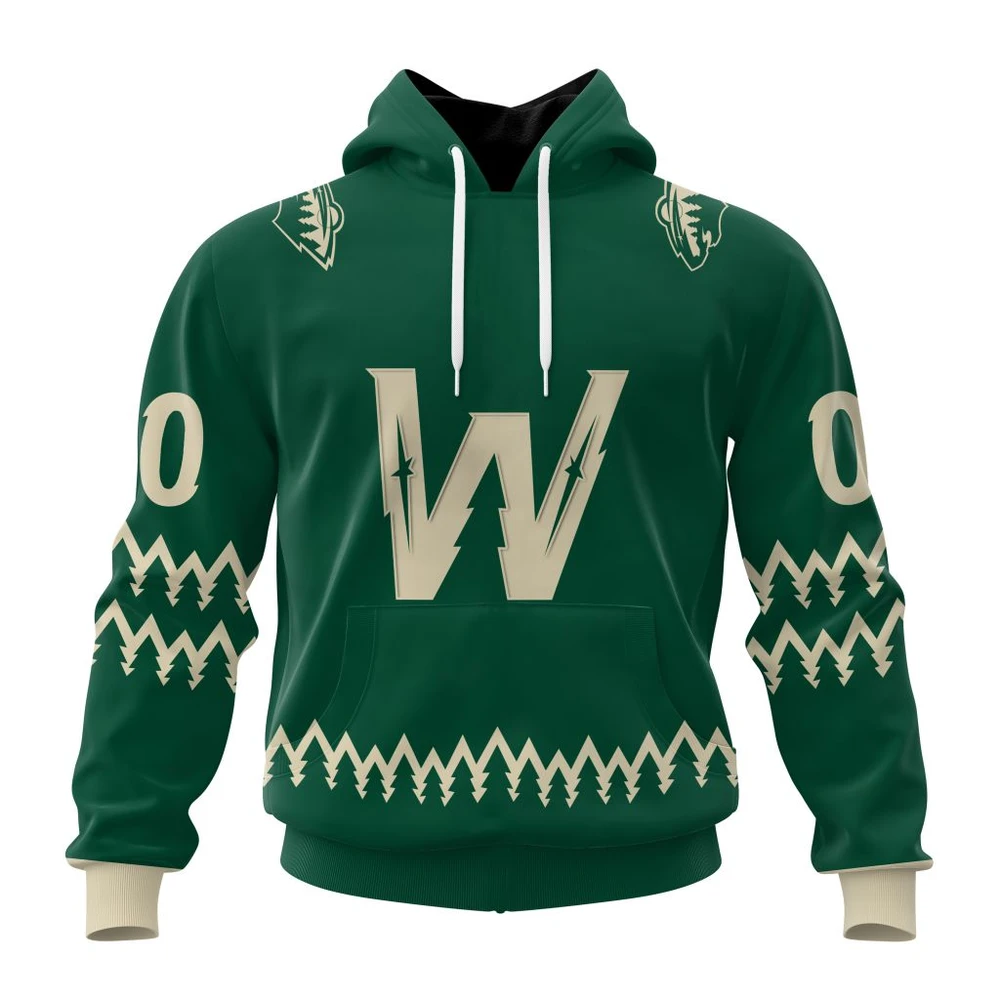 Minnesota Wild Special Two-Tone Design All Over Print Hoodie Style 79905