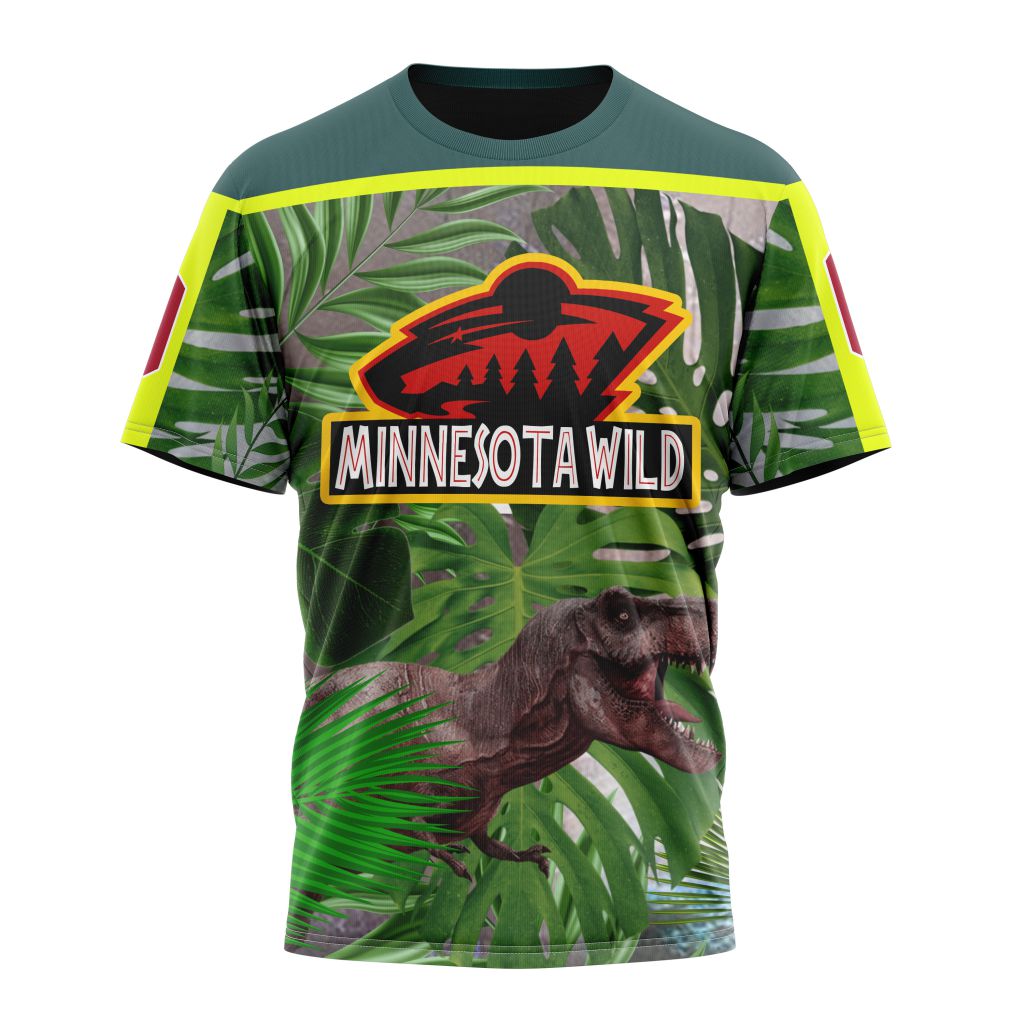 Minnesota Wild Specialized Jersey Hockey For Jurassic World Personalized Name And Number T-Shirt Oregontrailrvpk Shirt