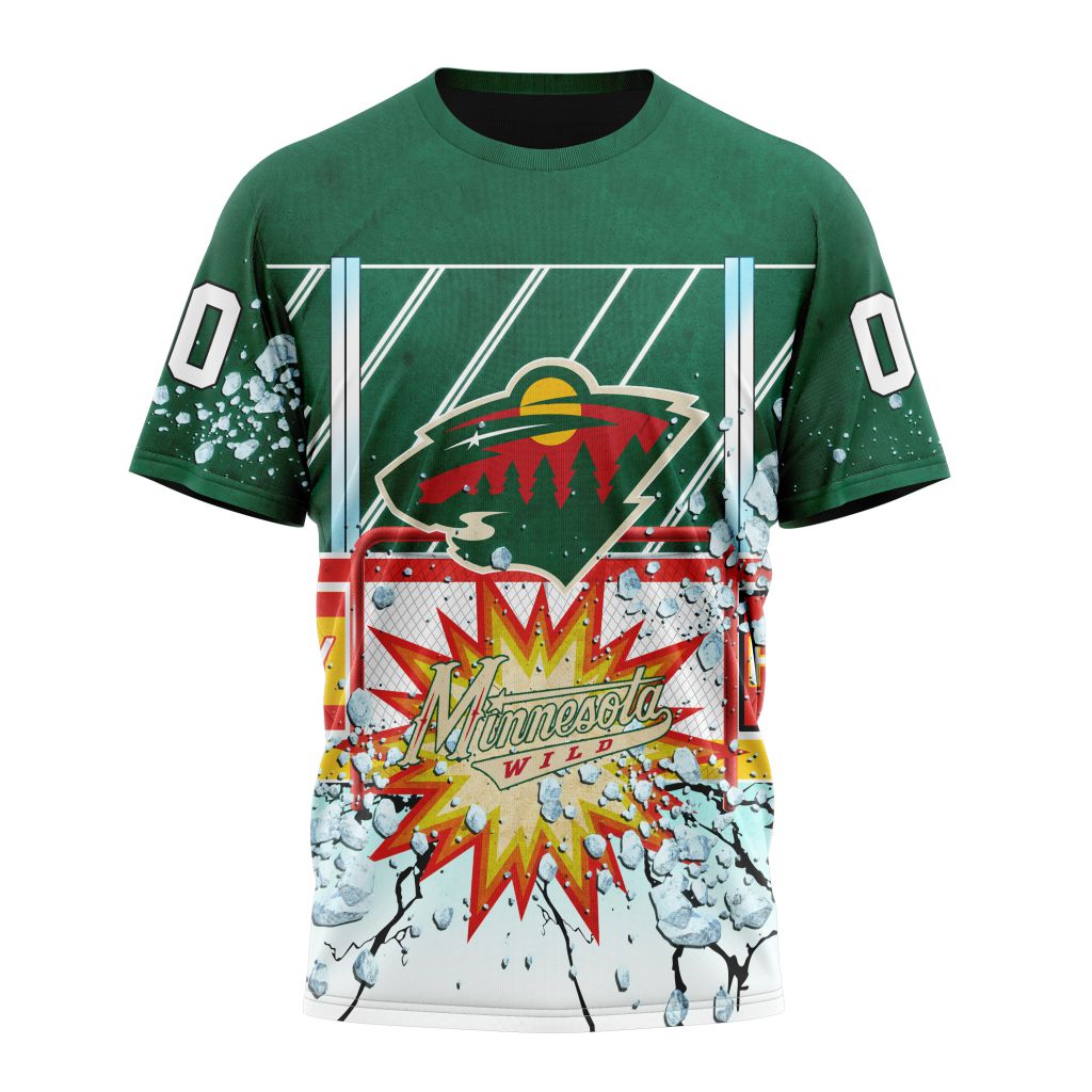 Minnesota Wild Specialized Jersey With Ice Hockey Arena Personalized Name And Number T-Shirt Oregontrailrvpk Shirt