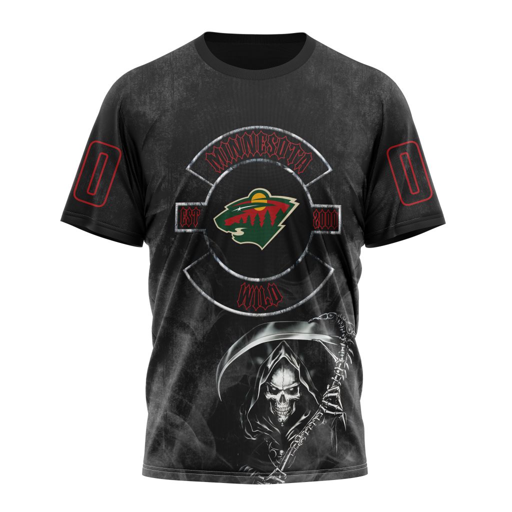 Minnesota Wild Specialized Kits For Rock Night Personalized Name And Number T-Shirt Oregontrailrvpk Shirt