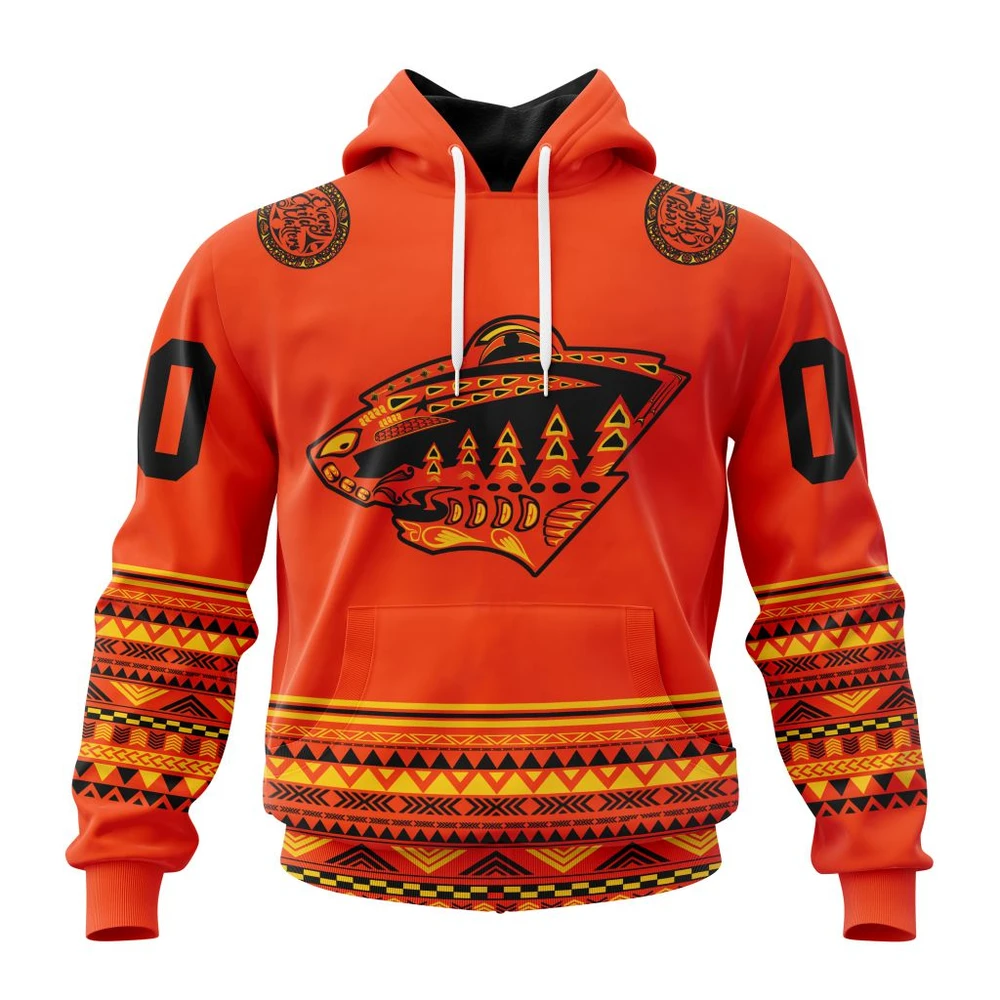 Minnesota Wild Specialized National Day For Truth And Reconciliation All Over Print Hoodie Style 85601
