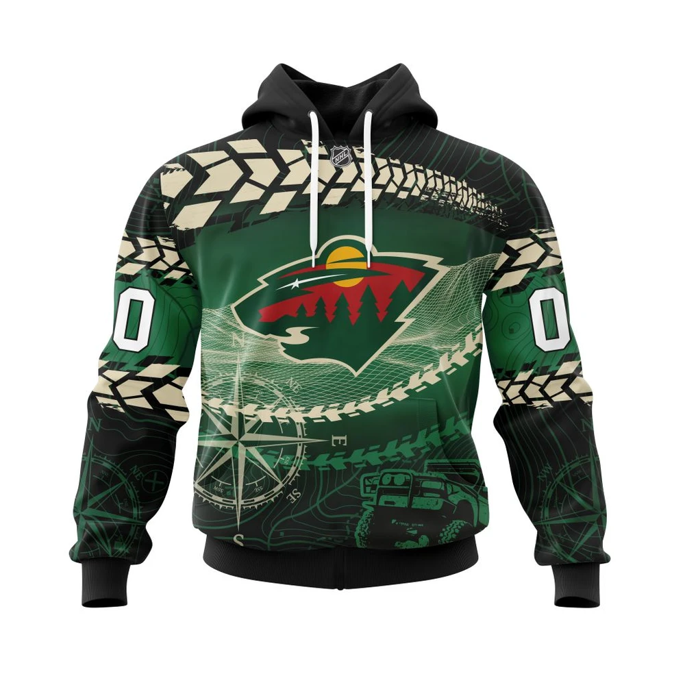 Minnesota Wild Specialized Off Road All Over Print Hoodie Style 67214