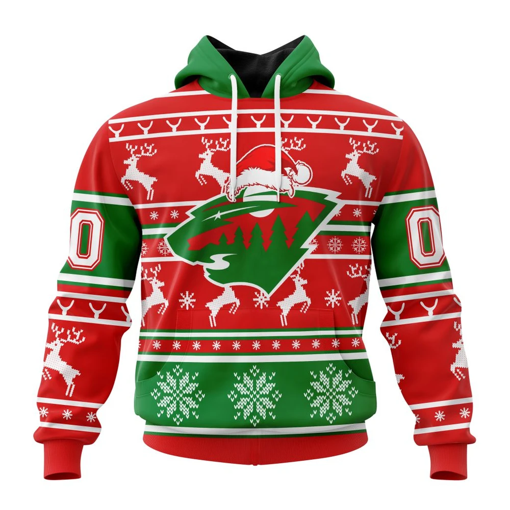 Minnesota Wild Specialized Unisex Christmas Is Coming All Over Print Hoodie Style 65806