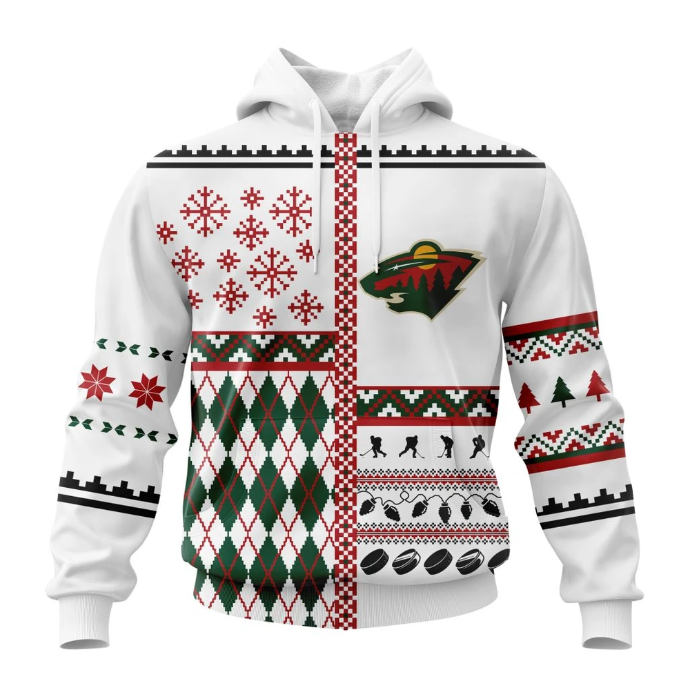 Minnesota Wild Specialized Unisex Christmas Is Coming All Over Print Hoodie Style 90830