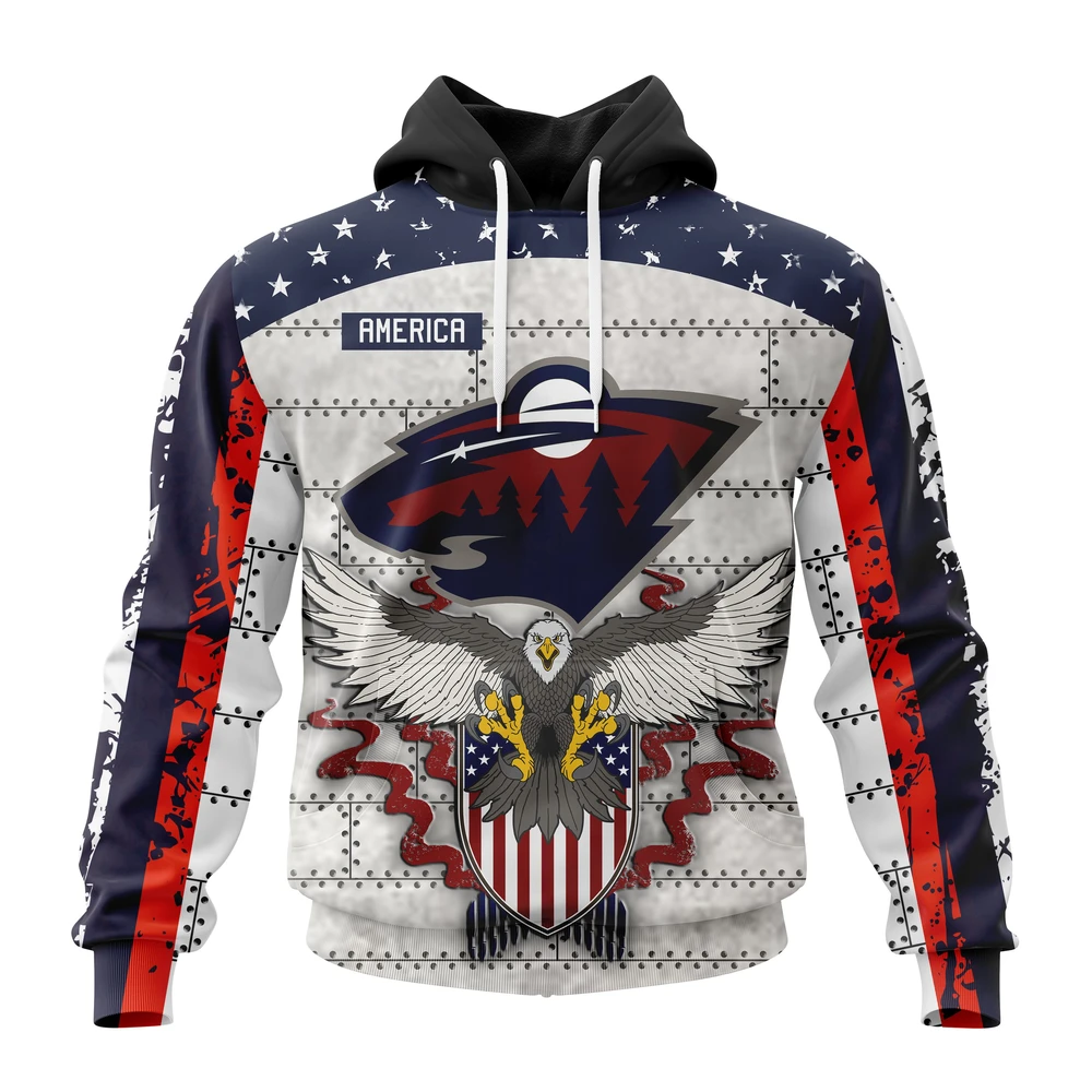 Minnesota Wild Specialized Unisex In Us Concepts All Over Print Hoodie Style 84164