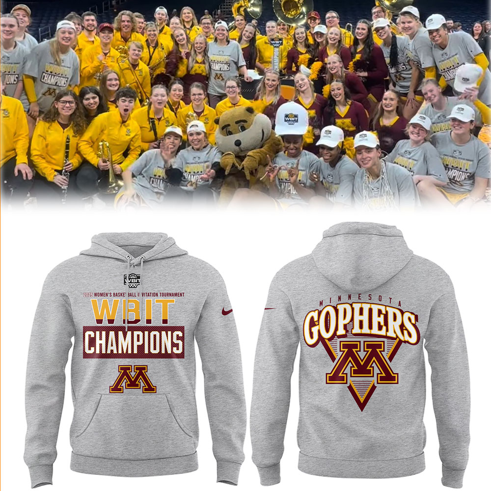 Minnesota Women's Basketball X 2025 Wbit Champions Hoodie Best Presents For Basketball Players