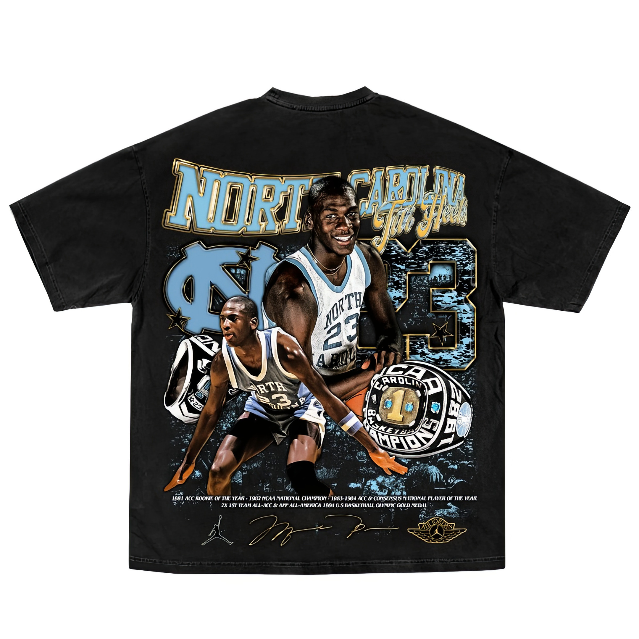 MJ UNC Michael Jordan North Carolina T-Shirt Basketball Enthusiast Gifts Oregontrailrvpk Shirt