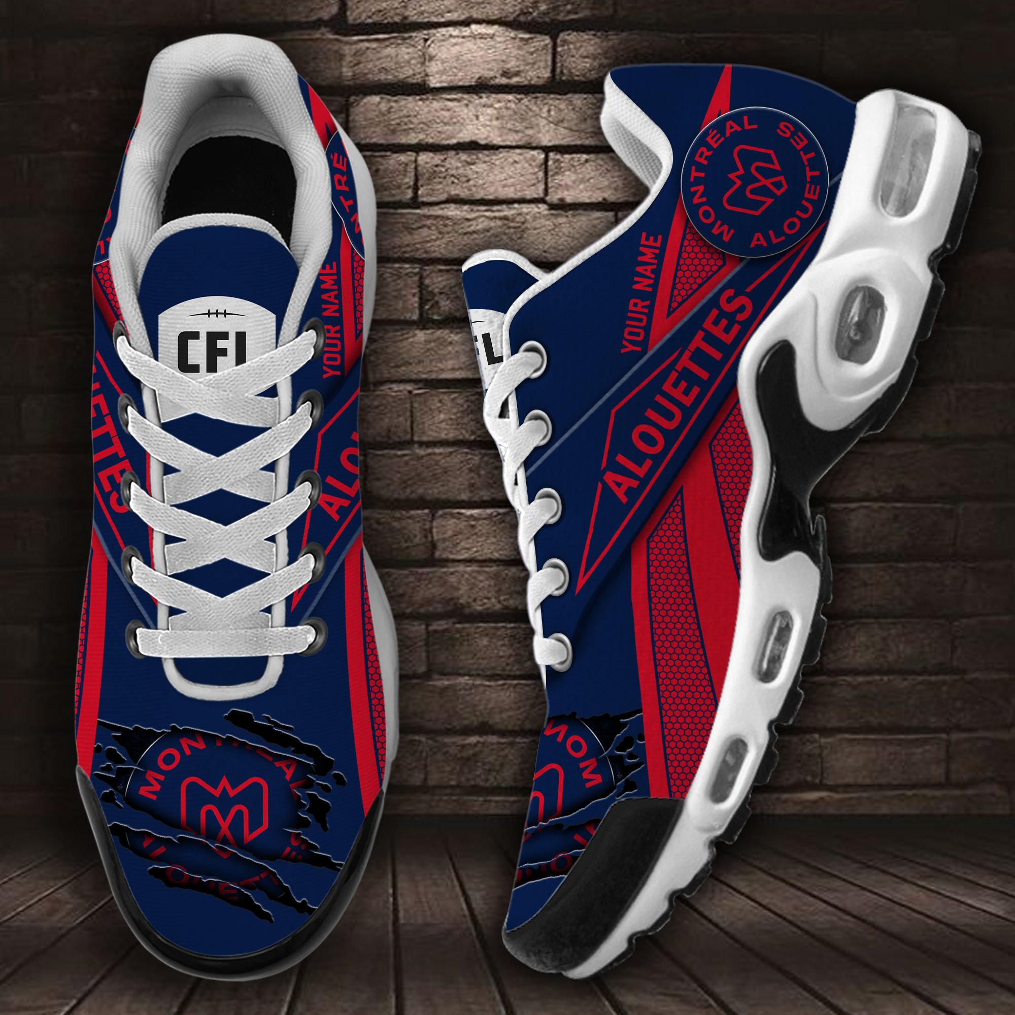 Montreal Alouettes Air Max Plus Shoes Sneakers For Men And Women