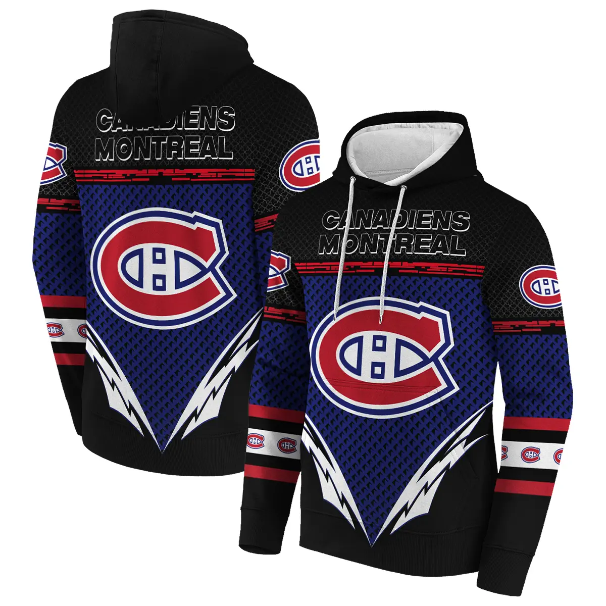 Montreal Canadiens National Hockey League All Over Print Hoodie Style 61779