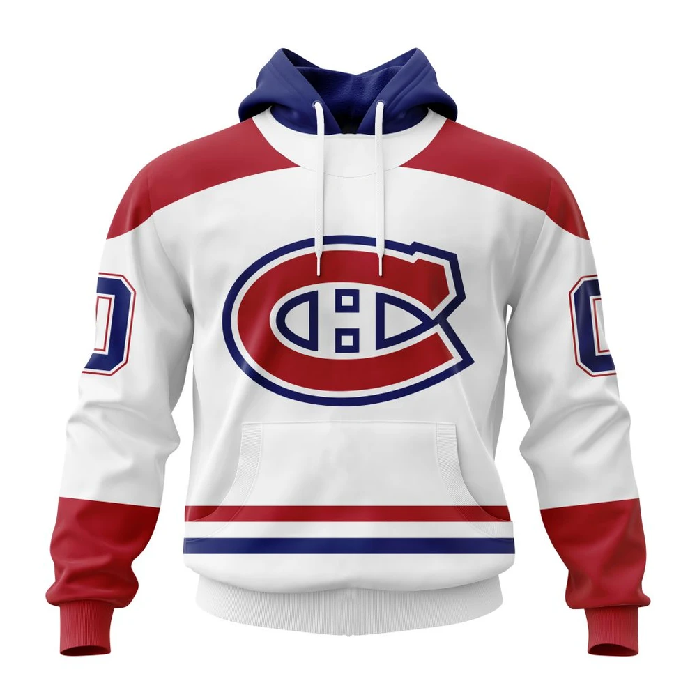 Montreal Canadiens Personalized Away Kits All Over Print Hoodie Style 24989