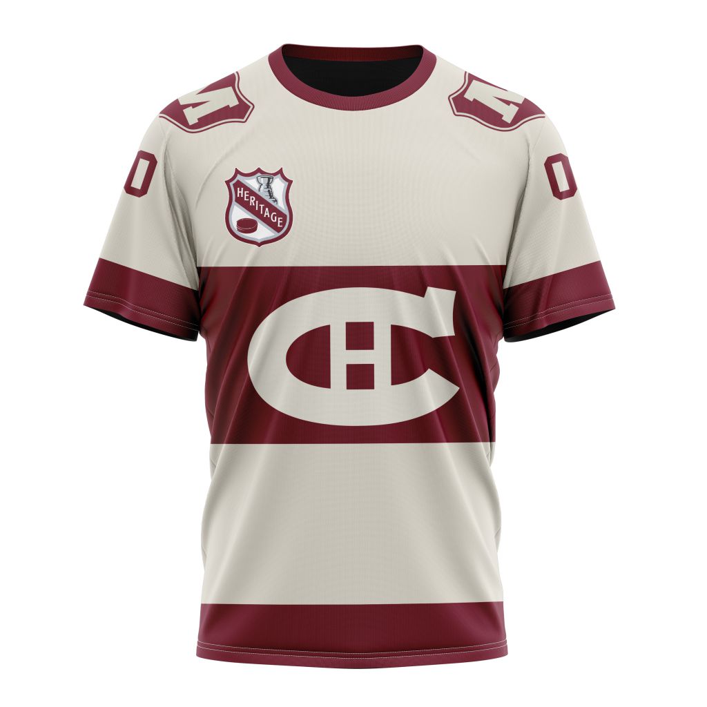 Montreal Canadiens Personalized Heritage Design 01 Personalized Name And Number T-Shirt Oregontrailrvpk Shirt