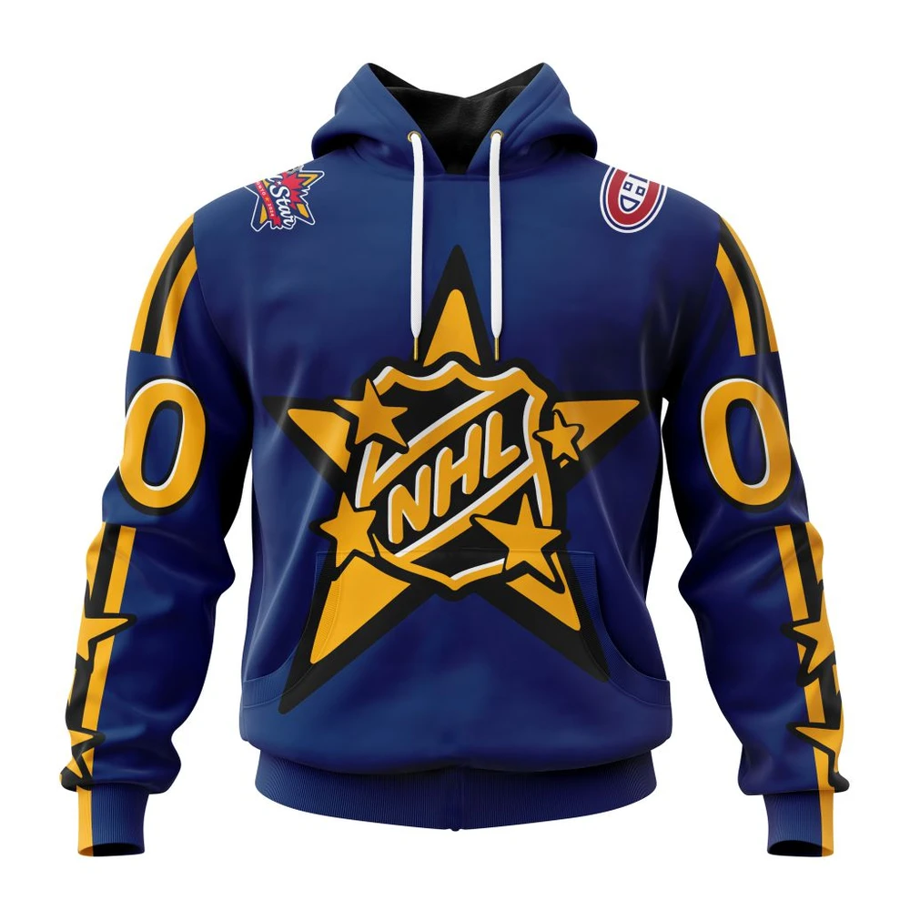 Montreal Canadiens Personalized NHL All-Star Game All Over Print Hoodie Style 14113