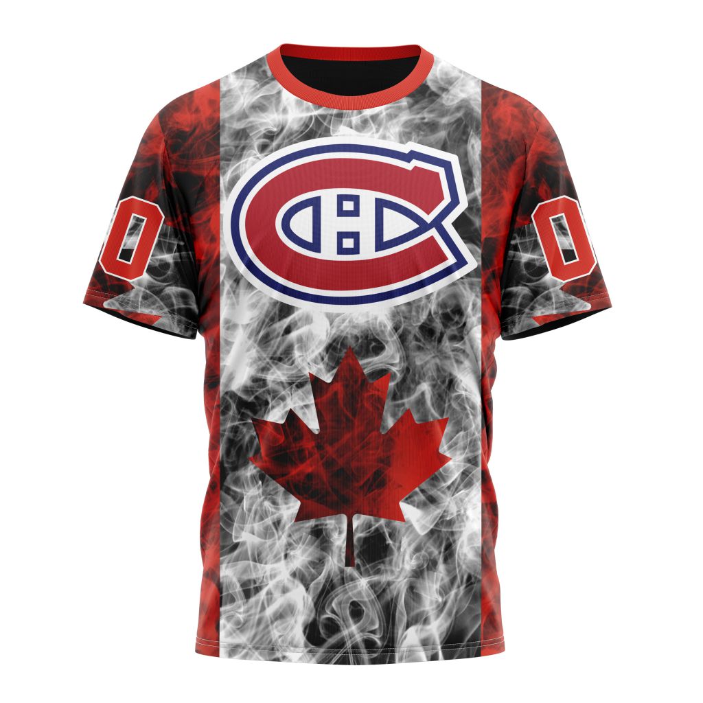 Montreal Canadiens Special Design For Canada Day 01 Personalized Name And Number T-Shirt Oregontrailrvpk Shirt